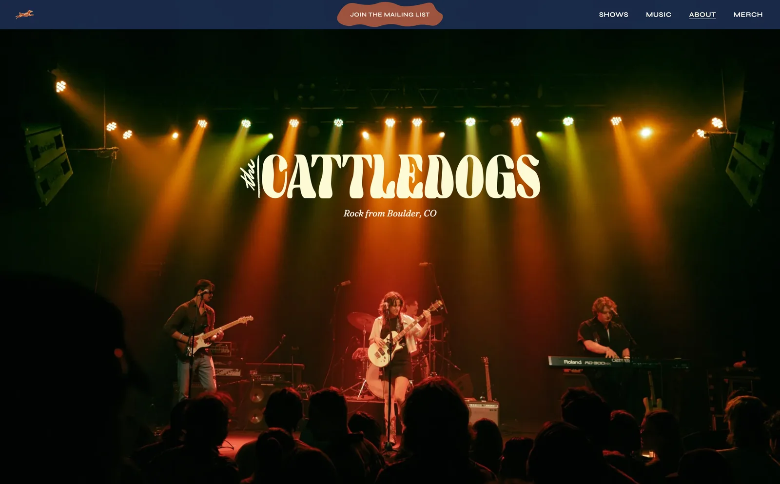 The Cattledogs — website screenshot