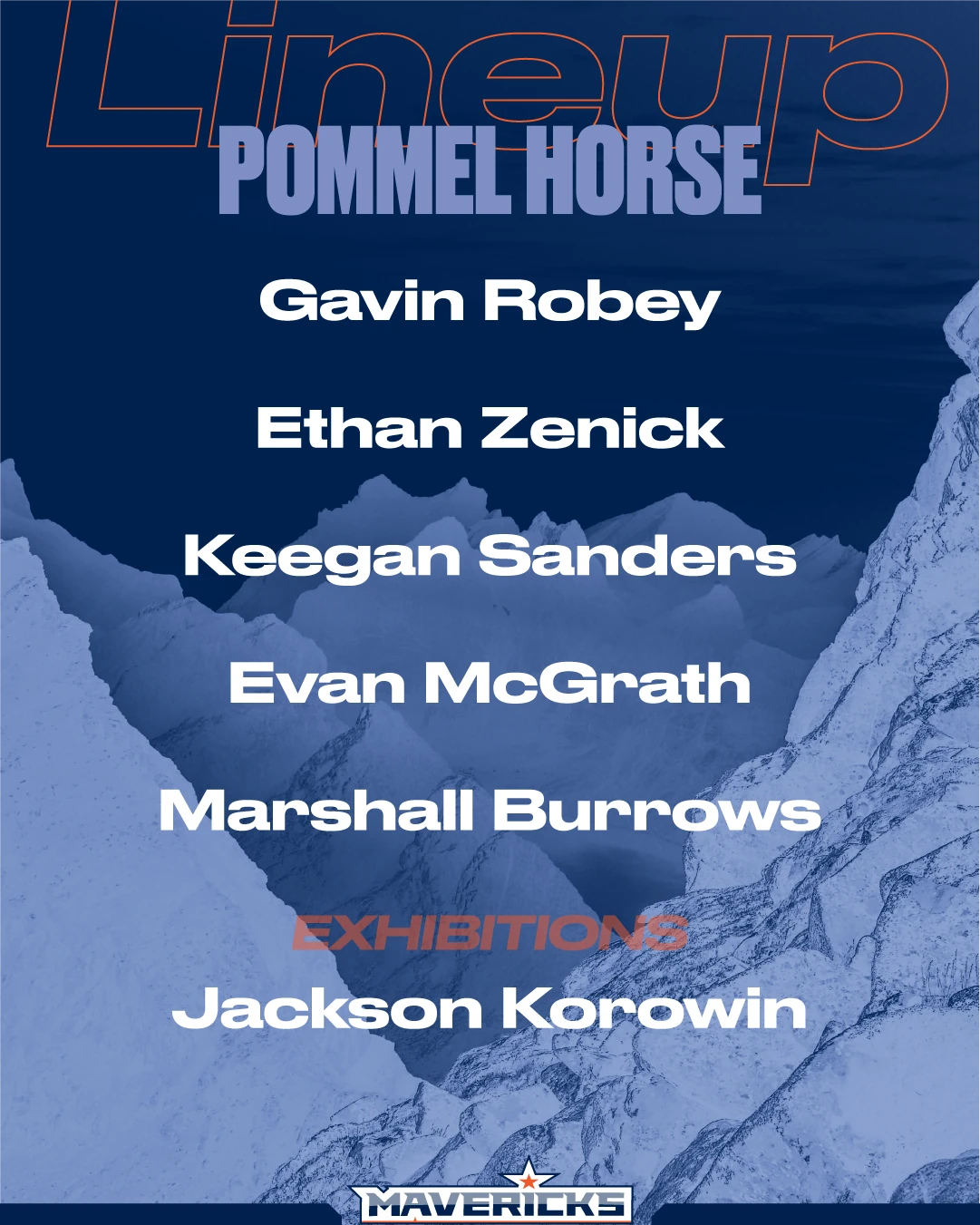 Rocky Mountain Mavericks lineup social post