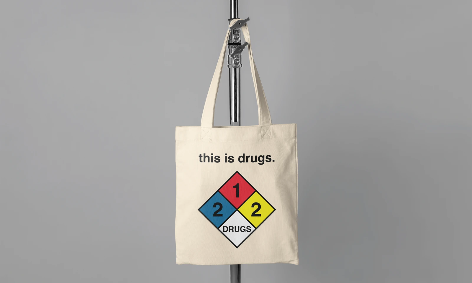 this is drugs. tote bag mockup