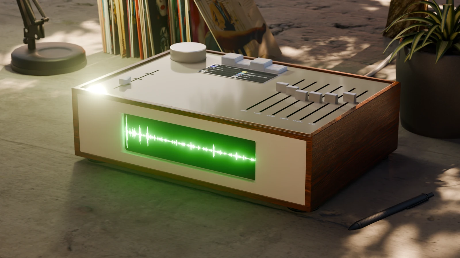 W/AV product render — front of device